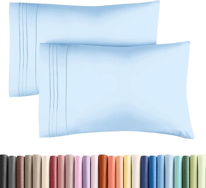 New Pillow Cases, Standard, Light Blue