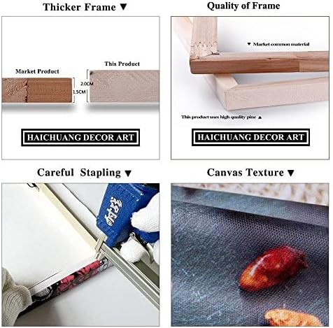 Animal Lion Canvas Wall Art Motivational Inspirational Quotes Picture Canvas Prints with Frame, Wall Art Decorative,1inch Thick Frame