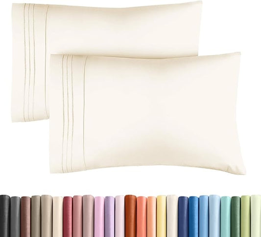 New Pillow Cases, Standard, Off White