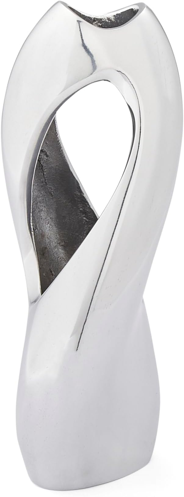 Nambe Pebble Twist Bud Vase | 8-Inch | Vases for Centerpiece Table Home Indoor Desk Décor | Mid Century Modern Style Vase for Wedding Housewarming Gift | Made of Metal Alloy