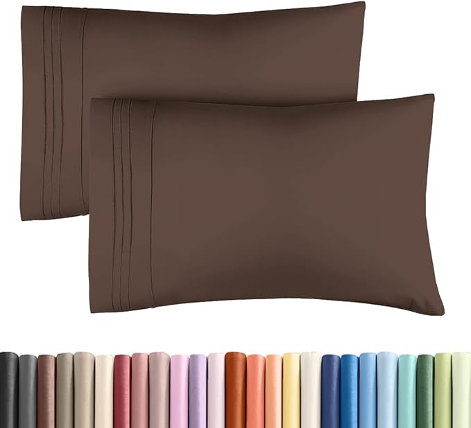 New Pillow Cases, Standard, Brown