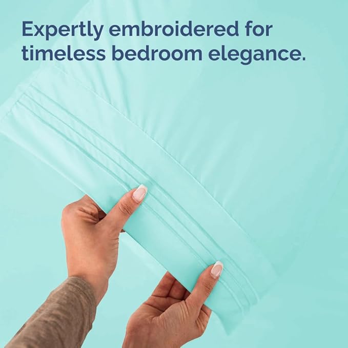 New Pillow Cases, Standard, Spa Blue