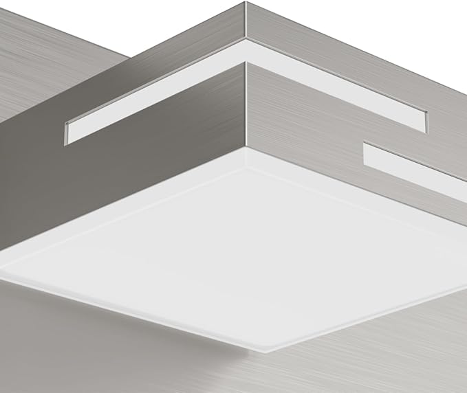 LED Modern Bathroom Vanity Light Fixtures,4-Light 28-inch Dimmable Brushed Nickel Vanity Lights for Bathroom Lighting Fixtures Over Mirror, with 350° Rotatable Acrylic Heads (Cool White 6000K)