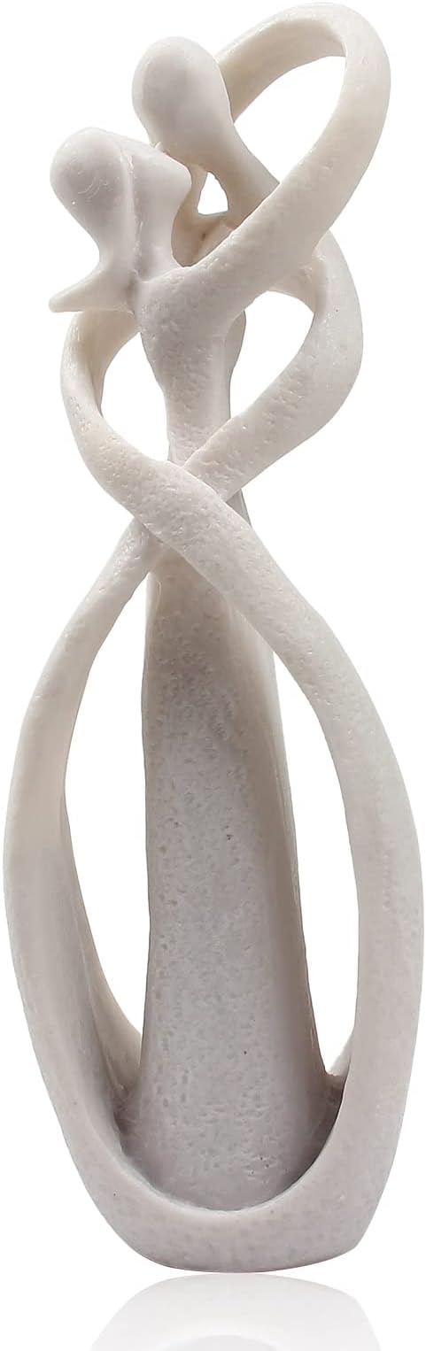 Resin Kiss Lovers Couple Sculpture Kissing Hug Lover Sandstone, Figurines Home Decor Handmade Abstract Art Figurine Sandstone Statue Crafts for Wedding Gift Desktop Decor