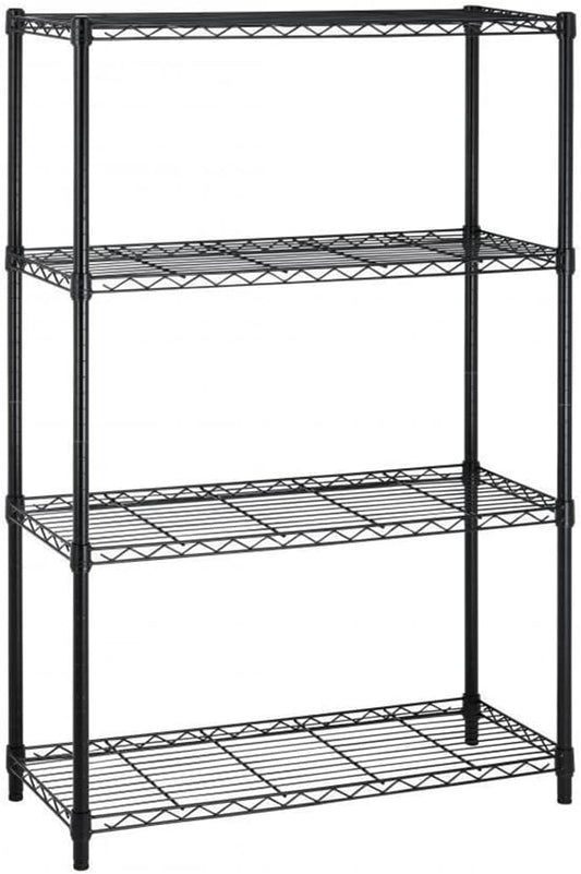 PayLessHere | 4-Tier Wire Shelf | 36"x14"x54" | Black | Adjustable Racks | Heavy-Duty Storage Shelves, Holds Upto 1000 lbs | Rust-Resistant, No-Tool Assembly | for Home, Garage Shelving