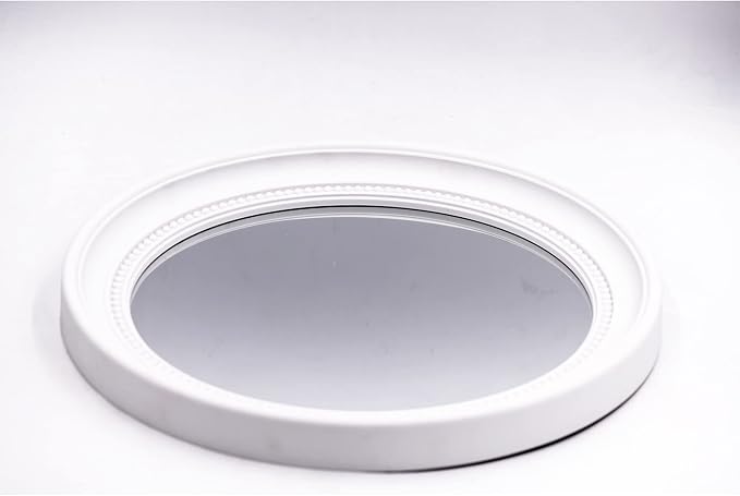 OIGUMR White Oval Bathroom Mirror Oval Wall Mirror 20 x 16.1 inch