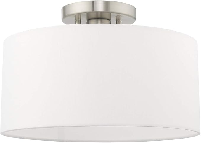 Livex Lighting 1 Lt Brushed Nickel Ceiling Mount