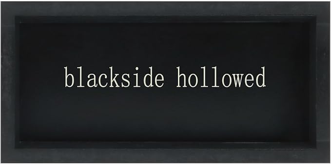 Esur Motivational Home Office Desk Black Decor - Farmhouse Wooden Box Sign Gift for Women - P.S. You Got This