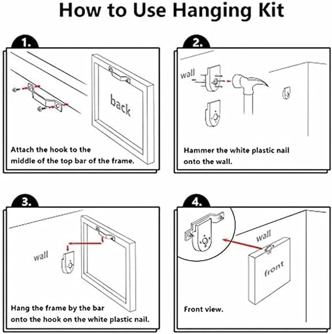 AWLXPHY Decor-Home Sweet Home Canvas Wall Art Print Painting 5 Panels Framed for Living Room Decoration Modern Still Life Love Stretched Artwork Giclee Wedding Gift (Grey, W80 x H40)