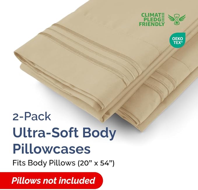 New Pillow Cases, Body, Beige