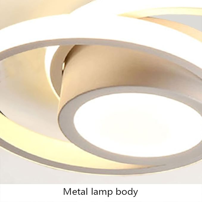 CANEOE Modern Led Ceiling Lights, Small Led Close to Ceiling Light Fixture,32W Round LED Ceiling Lamp for Bedroom Hallway Aisle Corridor Light Lighting (Warm White,3000K)