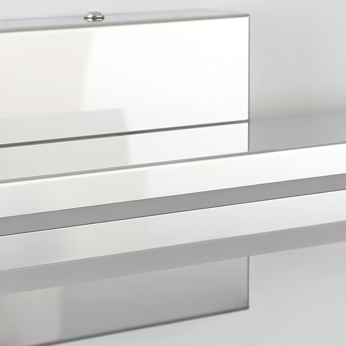 SineRise 24-Inch LED Modern Bathroom Vanity Light Bar, Chrome Modern Acrylic Bathroom Wall Lighting Fixtures Over Mirror (Cool White 6000K)