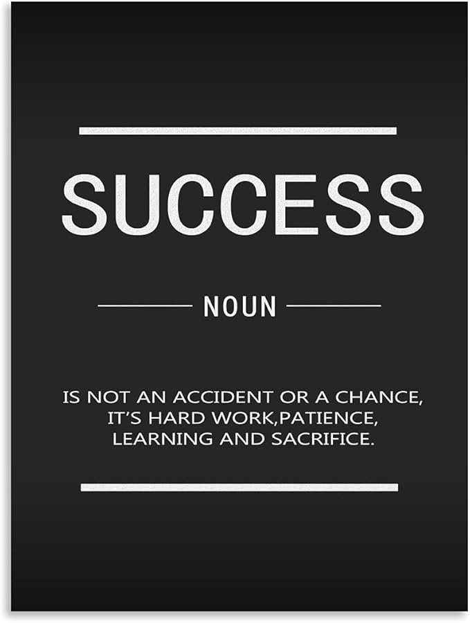 Inspirational Canvas Wall Art - Entrepreneur Quotes Success Picture - Modern Office Decoration - Ready to Hang [30W X 40'H]