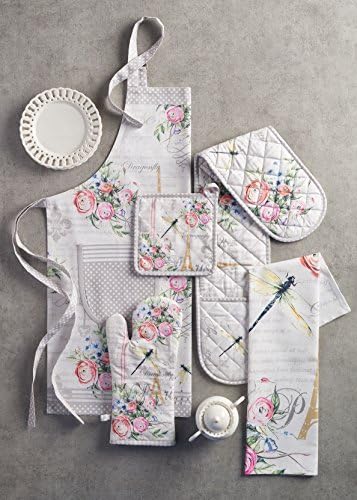 Maison d' Hermine Cloth Napkins Set of 4 100% Cotton Everyday Reusable Square Napkins Cloth Washable, Dinner, Party, Wedding, Restaurant, Spring/Summer (Champ De Mars, 20" x 20")