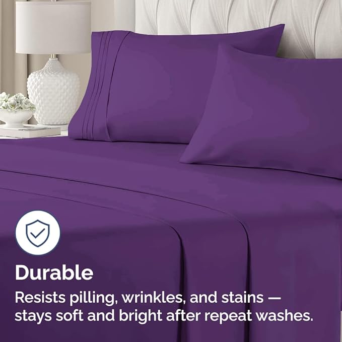 New Pillow Cases, King Standard, Purple