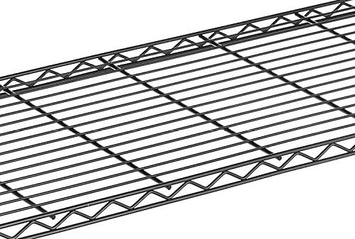 Whitmor Supreme 5 Tier Adjustable Shelving - 500 Pound Weight Capacity Per Shelf - Leveling Feet