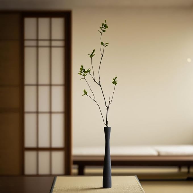 4Pcs 35.4” Artificial Eucalyptus Branches for Vase Filler, Faux Greenery Stems, Bendable Twig Leaves for Minimalist Indoor Home Decor