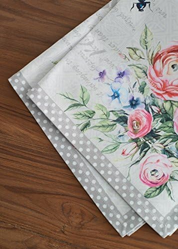 Maison d' Hermine Cloth Napkins Set of 4 100% Cotton Everyday Reusable Square Napkins Cloth Washable, Dinner, Party, Wedding, Restaurant, Spring/Summer (Champ De Mars, 20" x 20")