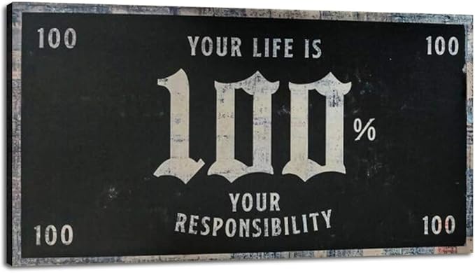 Large Size Wooden Framed Wall Art with Inspirational Quote and Sayings Artwork Wall Pictures for Rest Room Gym Yoga Room Wall Decor Inspiring Modern Art Gallery Wrapped Ready to Hang-48 Wx24 H