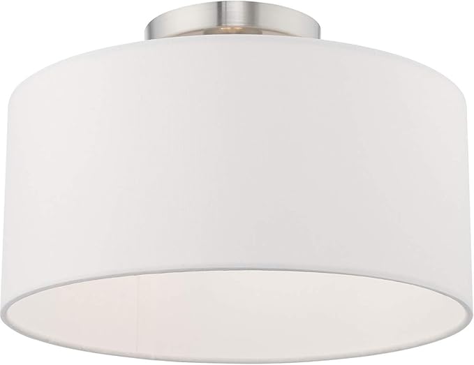 Livex Lighting 1 Lt Brushed Nickel Ceiling Mount