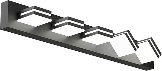 Modern Bathroom Light Fixture Over Mirror, 36" 5-Light Bathroom Vanity Light with Rotatable Heads, Dimmable 5000K Daylight, Hardwired, Energy-Efficient LED Vanity Lighting Fixture, Black