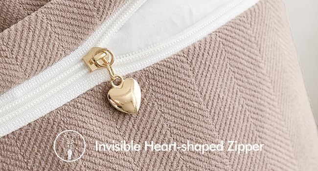 MIULEE Pack of 2 Blush Pink Decorative Pillow Covers 22x22 Inch Soft Chenille Luxurious Couch Throw Pillows Farmhouse Cushion Covers Euro Shams with Elegant Design for Sofa Bed Living Room Home Decor