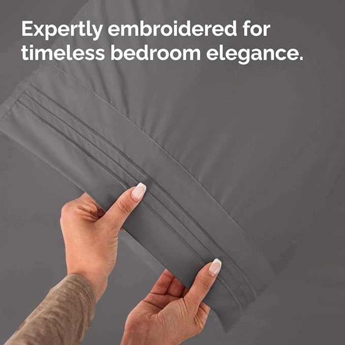 New Pillow Cases, Body, Dark Grey