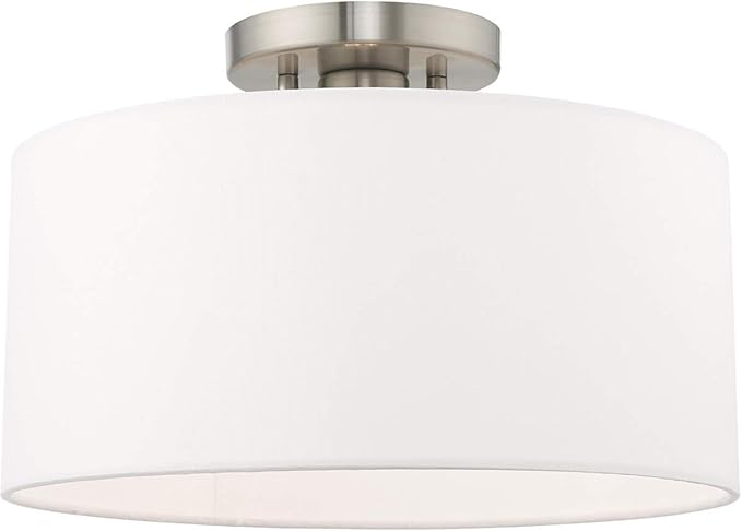 Livex Lighting 1 Lt Brushed Nickel Ceiling Mount