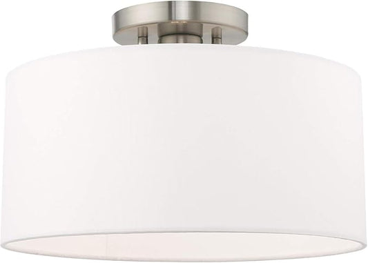 Livex Lighting 1 Lt Brushed Nickel Ceiling Mount