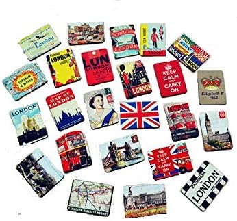 24-pcs magnetic fridge magnets refrigerator sticker home decoration accessories magnet paste arts crafts (London)