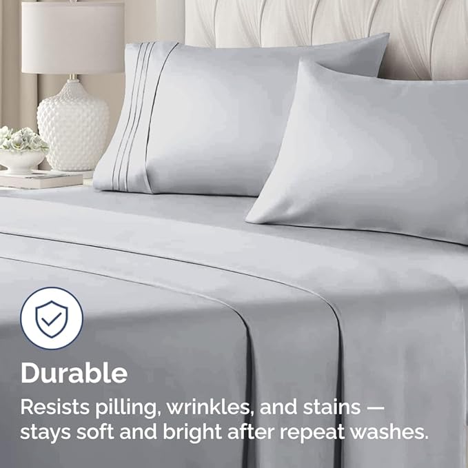 New Pillow Cases, King Standard, Steel Blue