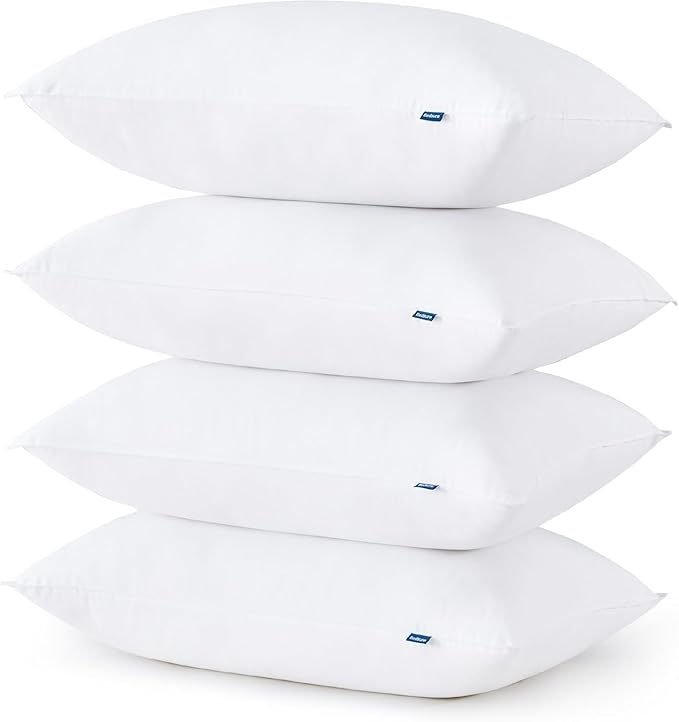 Bedsure Medium Firm Pillows Queen Size, Set of 4, Firm Queen Bed Pillows 4 Pack Hotel Quality Premium Down Alternative for Medium Supportive Filling for Side, Back Sleepers