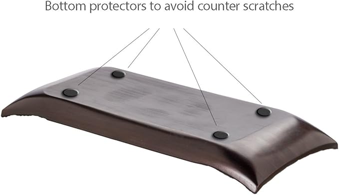 Creative Scents Dublin Brown Tray and Ball Set - Living Room, Entry Table Decor Centerpiece Table Decorations - Decorative Tray for Dining Room, Accent Decor Bowl for House Decoration