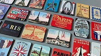 24-pcs magnetic fridge magnets refrigerator sticker home decoration accessories magnet paste arts crafts (Paris)