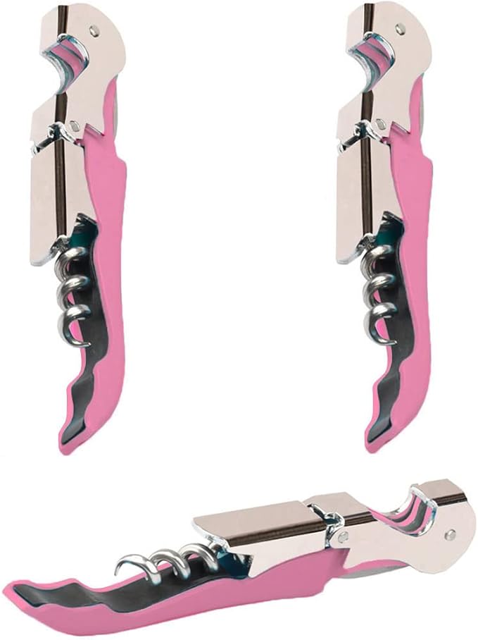 Professional Waiter Corkscrew Wine Openers Set, Heavy Duty Stainless Steel Hinges Wine Key for Restaurant Waiters, Sommelier, Bartenders