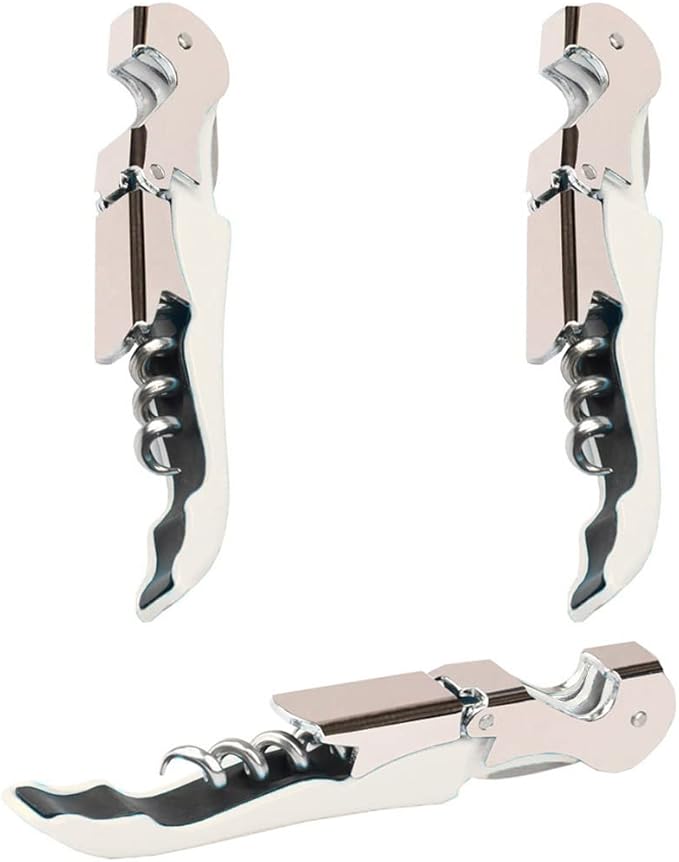 Professional Waiter Corkscrew Wine Openers Set, Heavy Duty Stainless Steel Hinges Wine Key for Restaurant Waiters, Sommelier, Bartenders