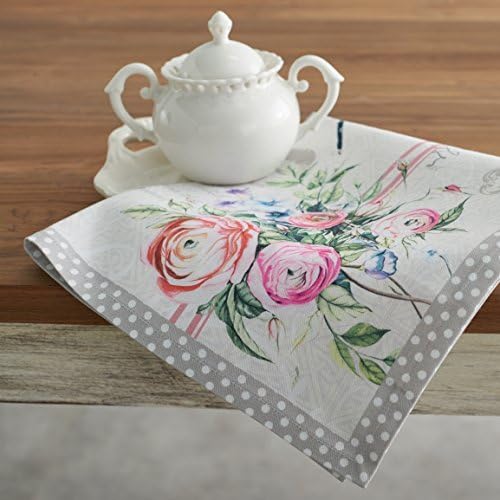 Maison d' Hermine Cloth Napkins Set of 4 100% Cotton Everyday Reusable Square Napkins Cloth Washable, Dinner, Party, Wedding, Restaurant, Spring/Summer (Champ De Mars, 20" x 20")