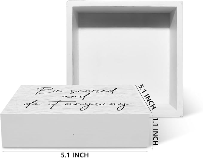 Motivational Quote Home Home Office Decor Rustic Wooden Box Sign Desk Decor for Family Friend Table Shelf Wall Living Room Bedroom Cubicle Farmhouse Office Wood Block Plaque Box Sign