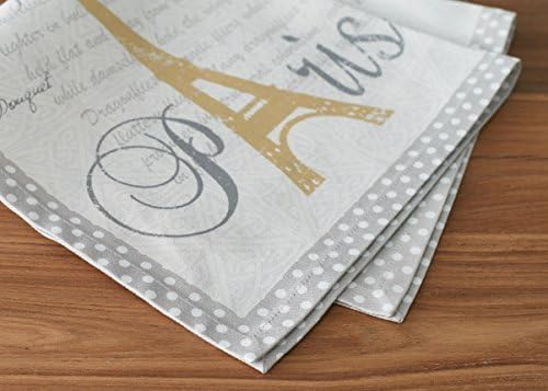 Maison d' Hermine Cloth Napkins Set of 4 100% Cotton Everyday Reusable Square Napkins Cloth Washable, Dinner, Party, Wedding, Restaurant, Spring/Summer (Champ De Mars, 20" x 20")