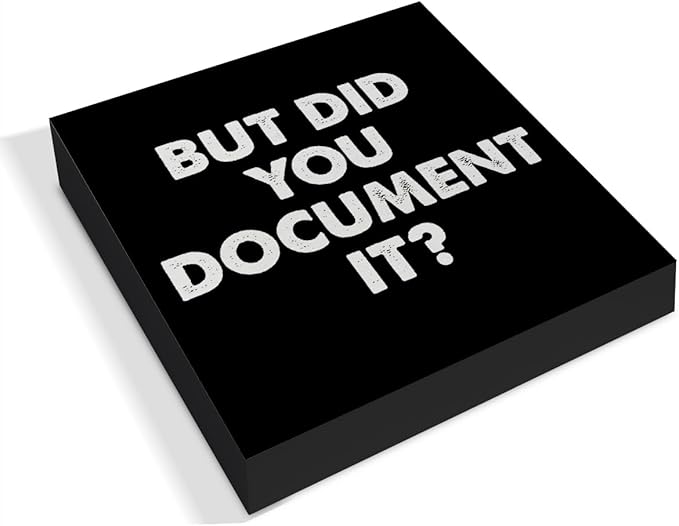 Country Office Wood Box Sign Decor Desk Sign But Did You Document It Wooden Box Block Sign Home Office Shelf Wall Decoration(black)