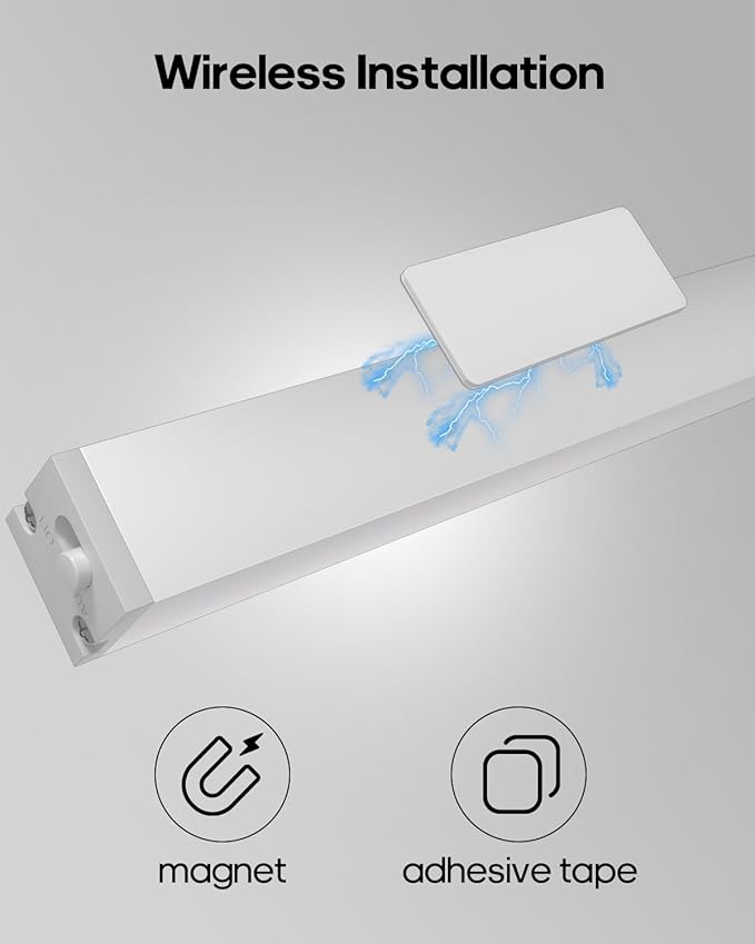 Led Under Cabinet Lights Wireless, 7’’ Rechargeable Motion Sensor Light Indoor, Dimmable Closet Lights for Cabinets, Bookshelf, Stair, Hallway