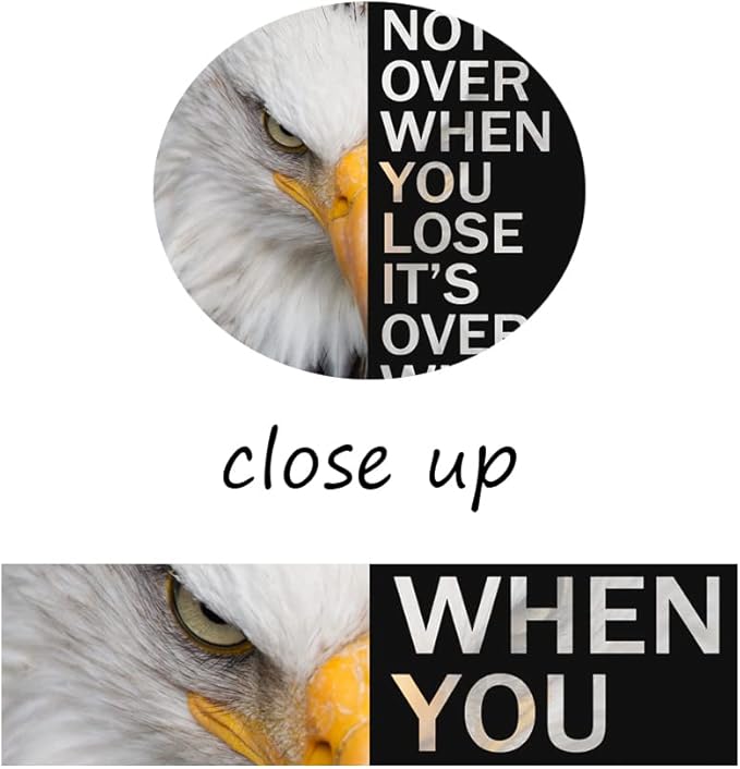 Inspirational Canvas Wall Art Eagle Motivational Painting Poster Inspirational Entrepreneur Quotes Quote Print Artwork Office Home Decor Living Room Framed Ready to Hang[24''W x 36''H]