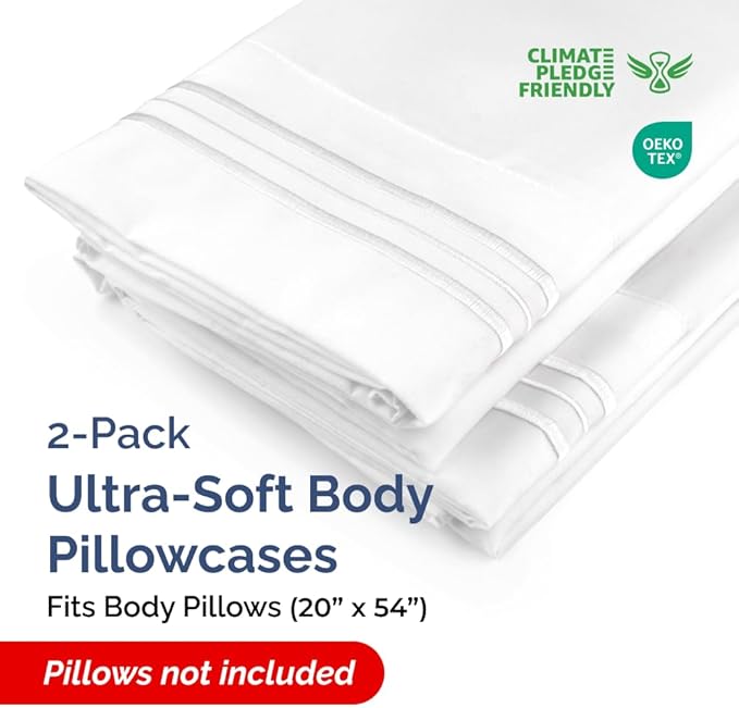 New Pillow Cases, Body, White