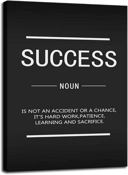 Inspirational Canvas Wall Art - Entrepreneur Quotes Success Picture - Modern Office Decoration - Ready to Hang [30W X 40'H]