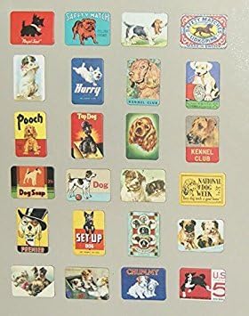 24-pcs magnetic fridge magnets refrigerator sticker home decoration accessories magnet paste arts crafts (dog)