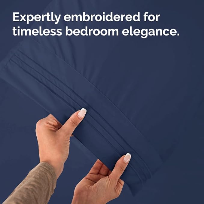 New Pillow Cases, Standard, Navy Blue