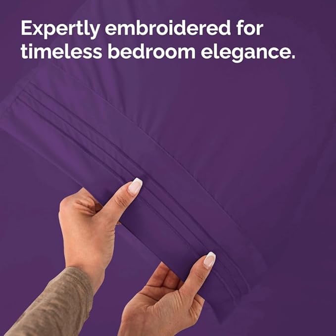 New Pillow Cases, Standard, Purple