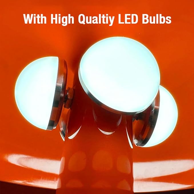 Retro Orange Mushroom Lamp for Bedroom Nightstand Mid Century Modern Table Lamp Decor Aesthetic Lighting Dimmable Mushroom Shaped Donut Bedside Lamp with 3 Lighting Modes, Minimalist Home Decor