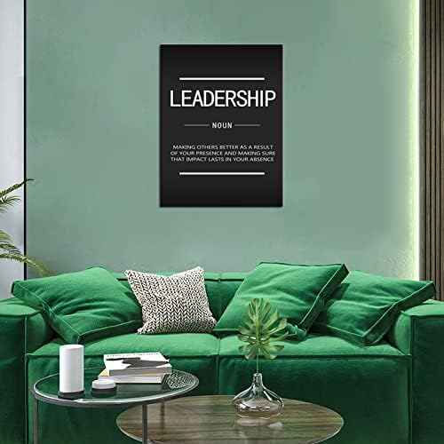 Motivational Wall Street Entrepreneur Quotes Inspiration Painting Poster Inspirational Canvas Wall Art Office Decoration Bedroom Company Gym Wooden Frame Ready to Hang[30″W X 40′'H]