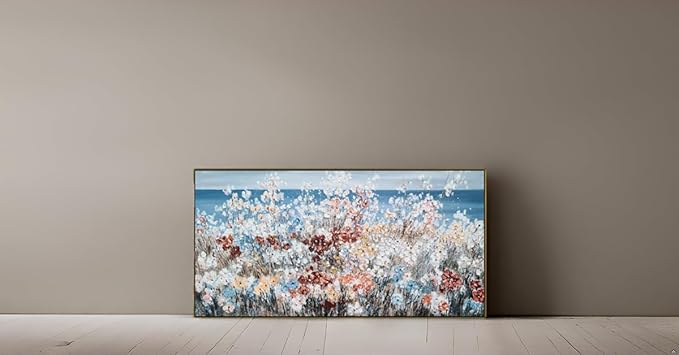 Yihui Arts Framed Flower Canvas Wall Art Enhance Home Decor